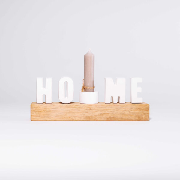 Dekoleiste HOME mit Kerze