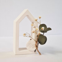 Haus mit Trockenblume (klein)
